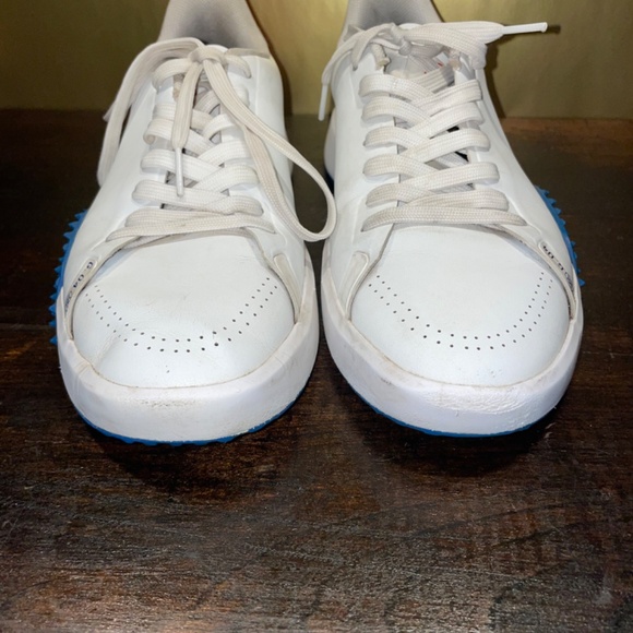 Golf G/Fore X Pinehurst G.112 White Blue Red Golfing Waterproof Shoe Sz 7.5 - Picture 5 of 12